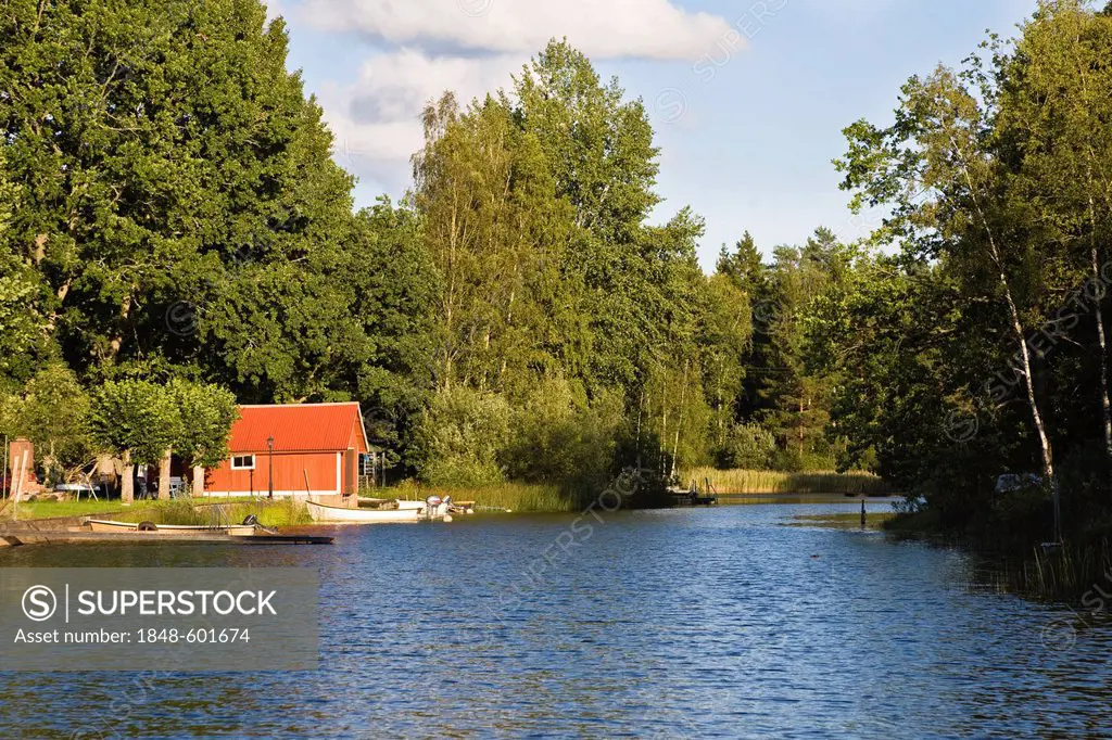 Swedish lake, Smaland, South Sweden, Scandinavia, Europe