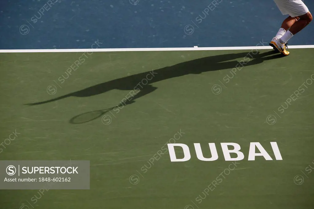 Serve, Dubai Tennis Championships 2011, ATP Tennis Tournament, International Series, Dubai Tennis Stadium, United Arab Emirates, Middle East