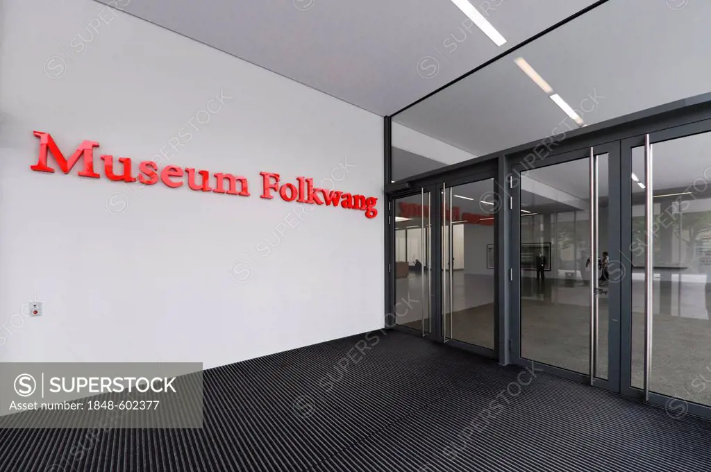 Entrance of the Folkwang Museum in Essen, North Rhine-Westphalia, Germany, Europe