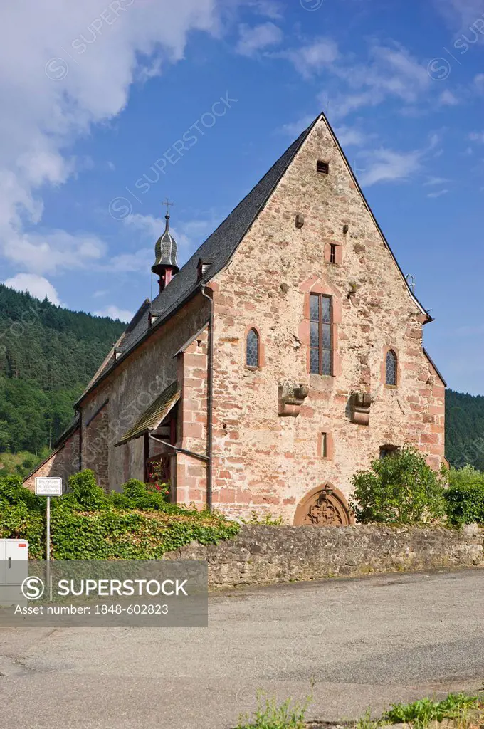 Ersheimer Chapel, Hirschhorn, Neckartal-Odenwald Nature Reserve, Hesse, Germany, Europe