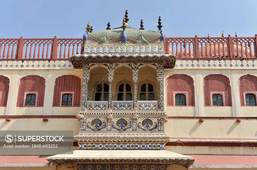 Chandra Mahal city palace, Jaipur, Rajasthan, North India, India, South Asia, Asia