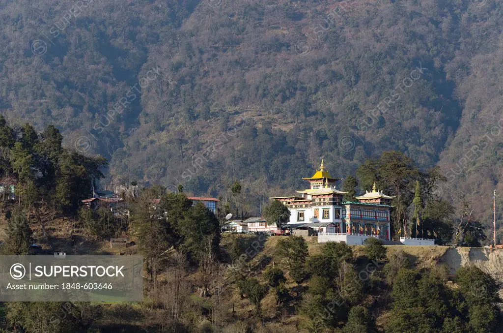 Tawang Khinmey Nyingma Monastery, near Tawang, Arunachal Pradesh, India, Asia
