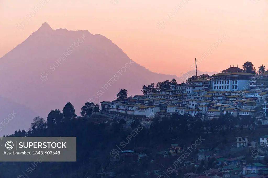 Galden Namgey Lhatse Monastery, the largest Buddhist monastery in India, Tawang, Arunachal Pradesh, India, Asia