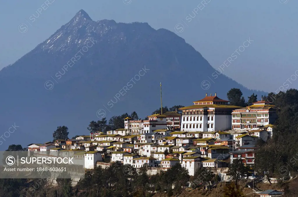 Galden Namgey Lhatse Monastery, the largest Buddhist monastery in India, Tawang, Arunachal Pradesh, India, Asia