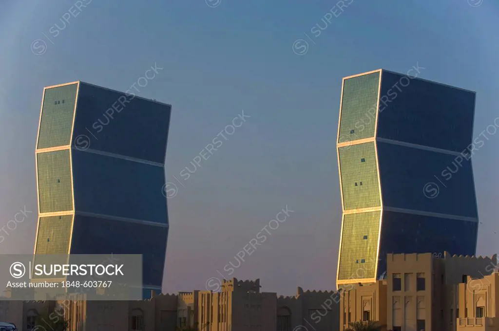 Zig-Zag Towers, Doha, Qatar, Arabian Peninsula, Middle East