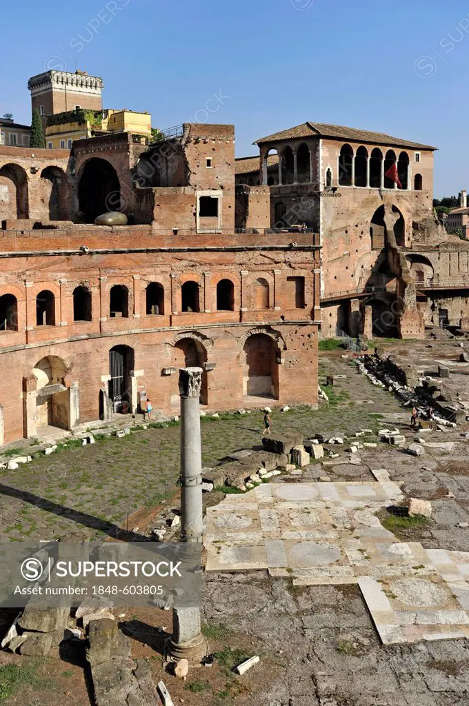 Torre del Grillo, Trajan's Market, House of the Knights of Rhodes or the Knights of Malta, Via Alessandrina, Via dei Fori Imperiali, Rome, Lazio, Ital...