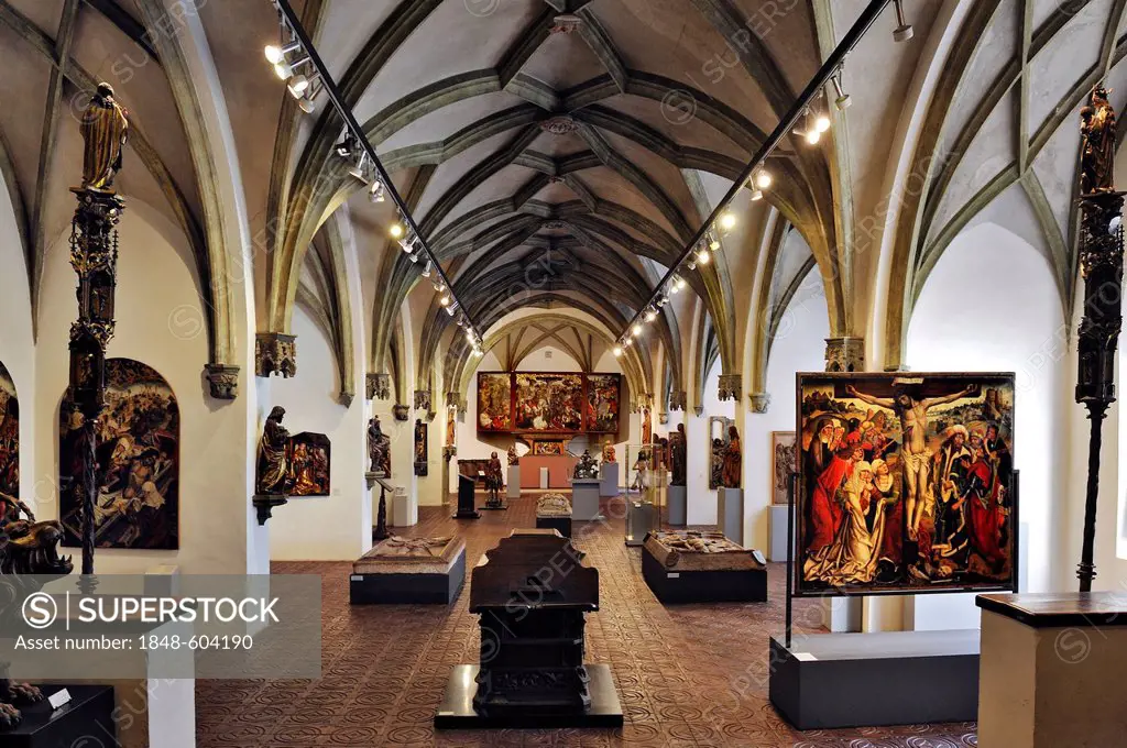 Hall of medieval religious art, Bavarian National Museum, Prinzregentenstrasse 3, Munich, Bavaria, Germany, Europe