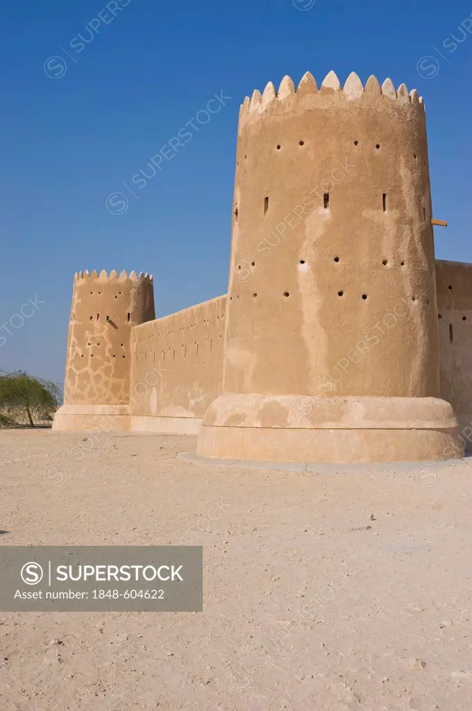 Al Zubara Fort, Qatar, Arabian Peninsula, Middle East