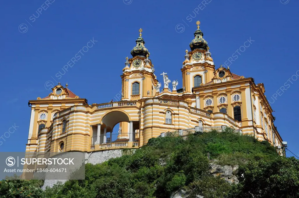 Melk Abbey or Stift Melk, UNESCO World Heritage Site, Lower Austria, Austria, Europe