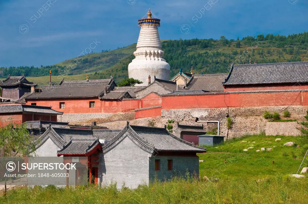 Wutai Shan monastic site, Mount Wutai, Unesco World Heritage Site, Shanxi, China, Asia