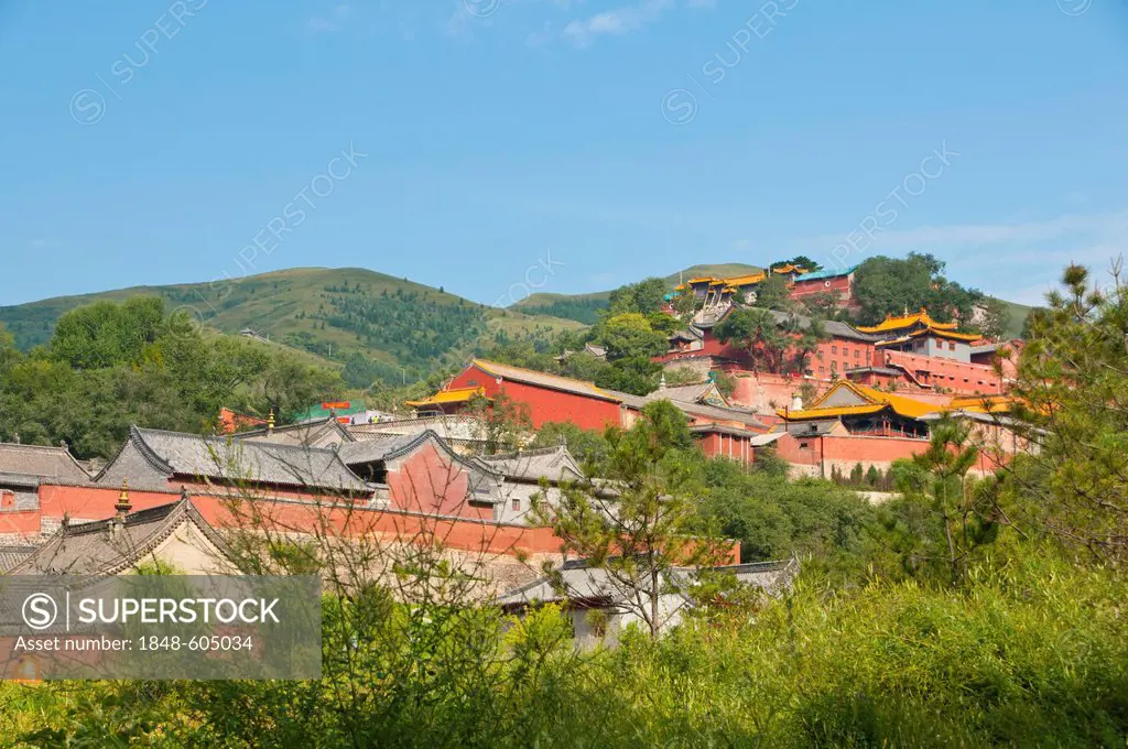 Wutai Shan monastic site, Mount Wutai, Unesco World Heritage Site, Shanxi, China, Asia