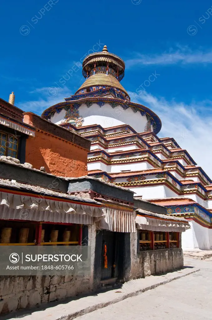 The Kumbum, Gyantse Monastery, Gyantse, Tibet, Asia