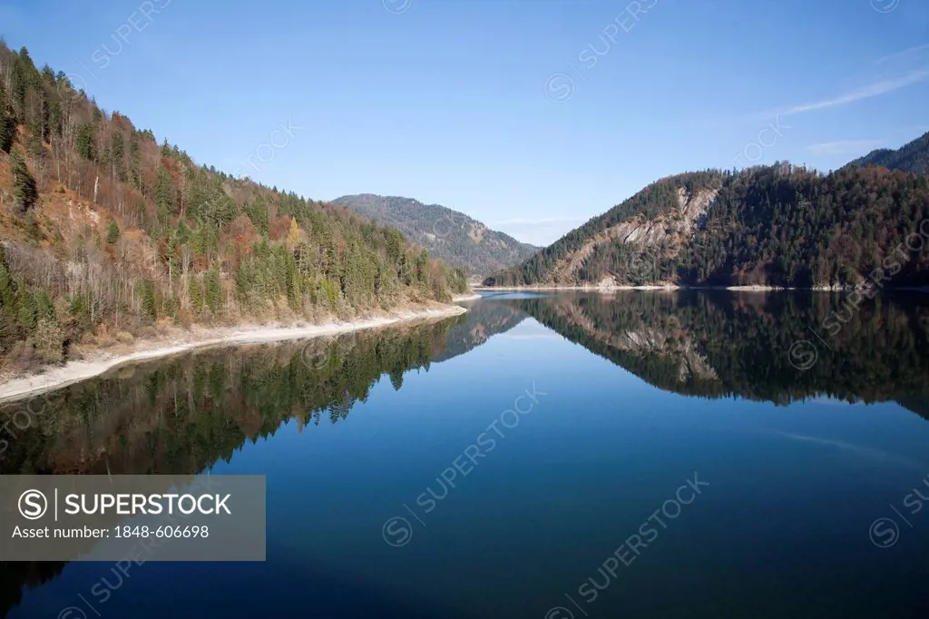 Sylvenstein Dam, Bavaria, Germany, Europe