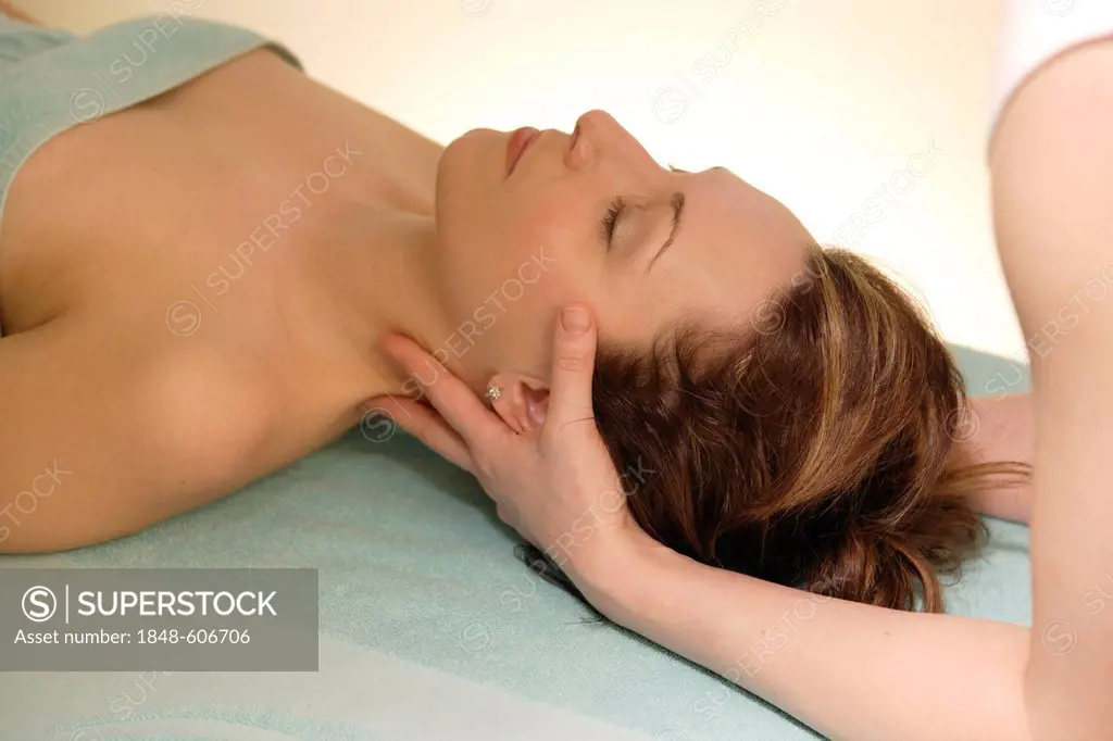 Woman, 35, having a massage