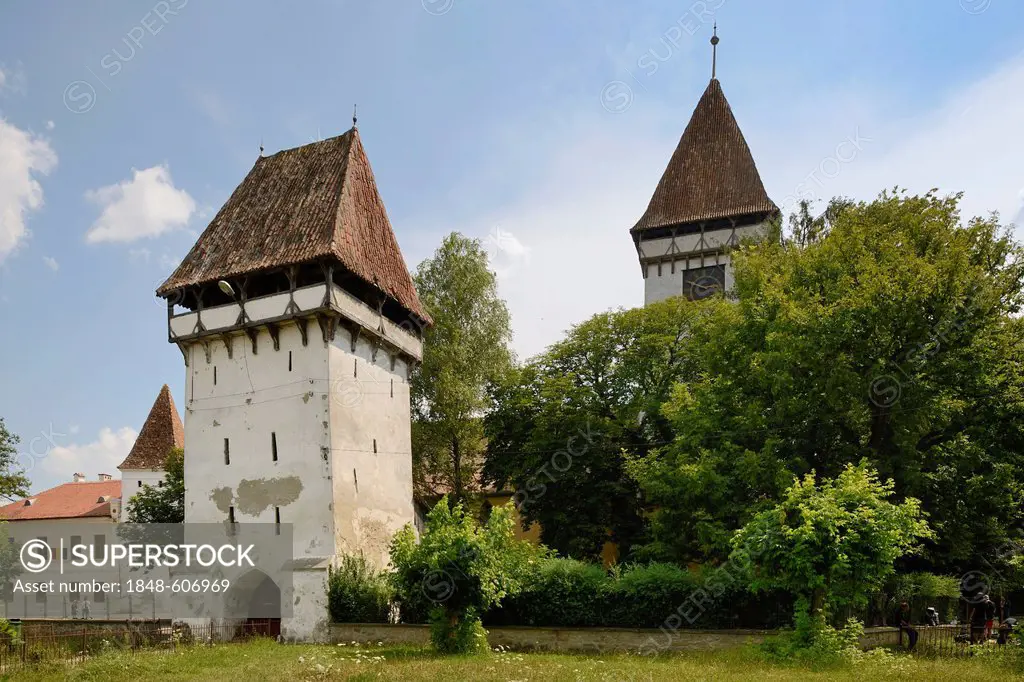Agnita fortified church, Agnetheln, Transylvania, Romania, Europe
