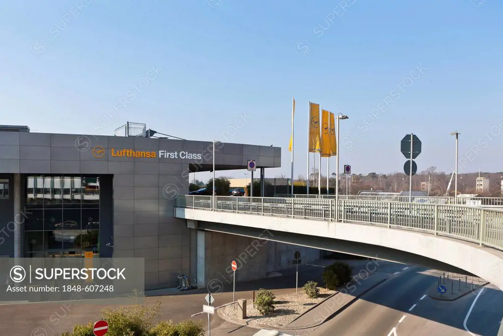 Frankfurt Airport, terminal for first class passengers travelling with Lufthansa, Frankfurt am Main, Hesse, Germany, Europe