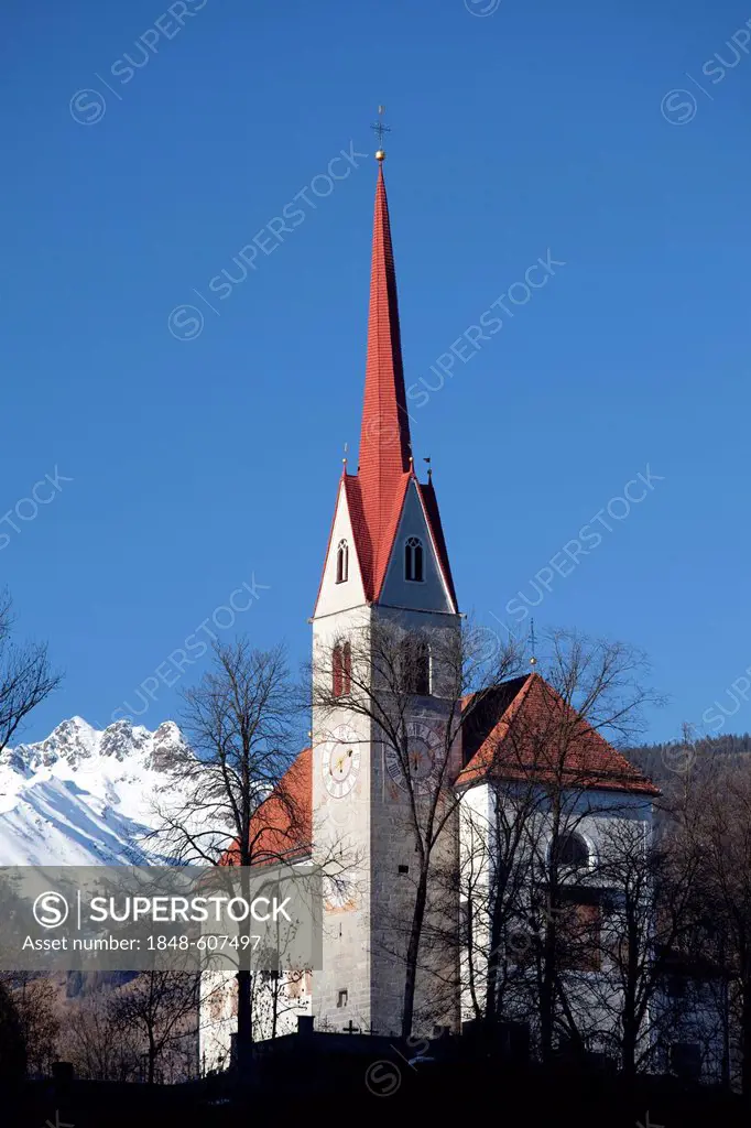 Parish church, village of Ehrenburg, Kiens, Puster Valley, Province of Bolzano-Bozen, Italy, Europe