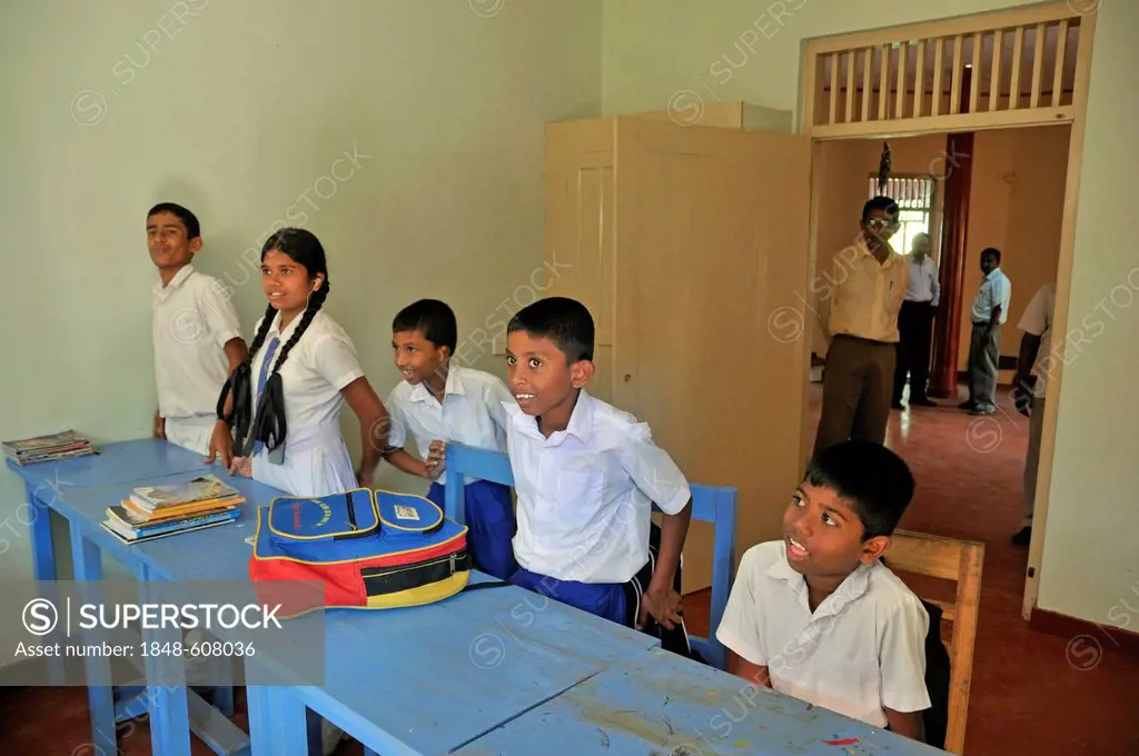 School for the deaf, classroom, Beliatta, Sri Lanka, Ceylon, South Asia, Asia