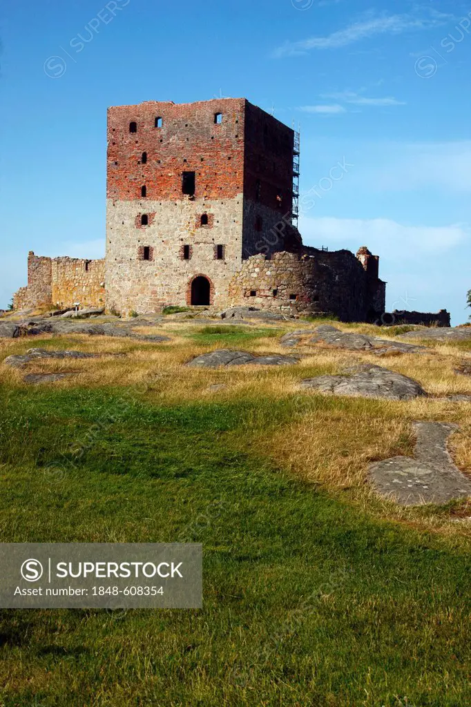 Hammershus castle ruins, Bornholm, Denmark, Europe