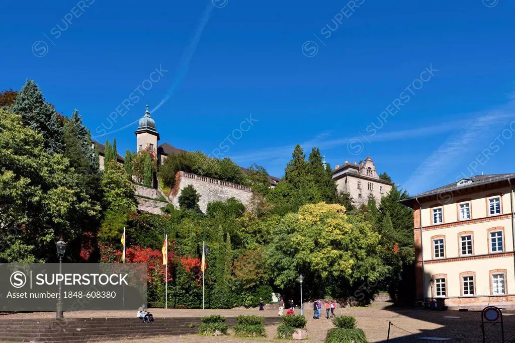 View of the New Castle Baden-Baden, Baden-Wuerttemberg, Germany, Europe