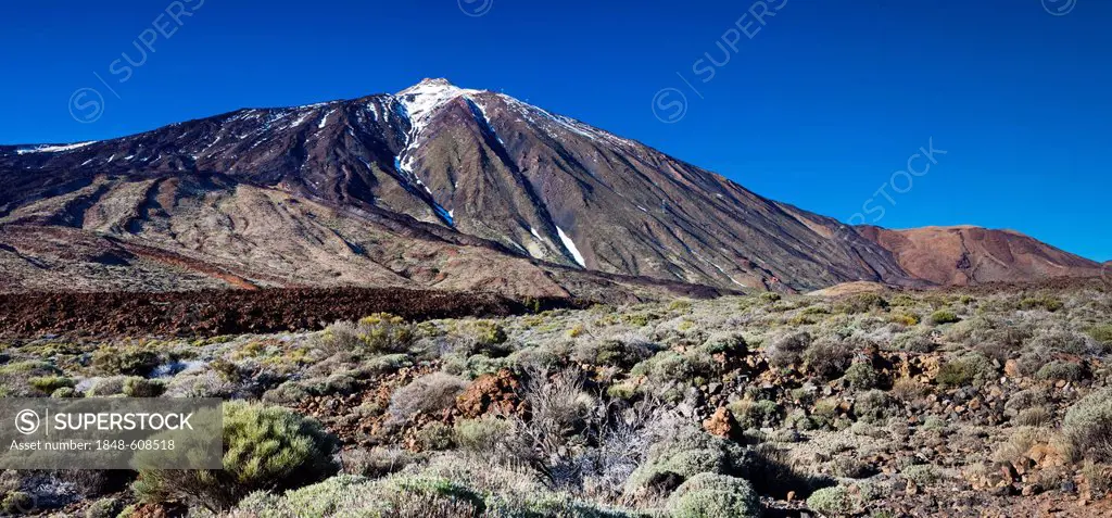 Teide volcano in the Teide National Park, UNESCO World Heritage Site, Tenerife, Canary Islands, Spain, Europe
