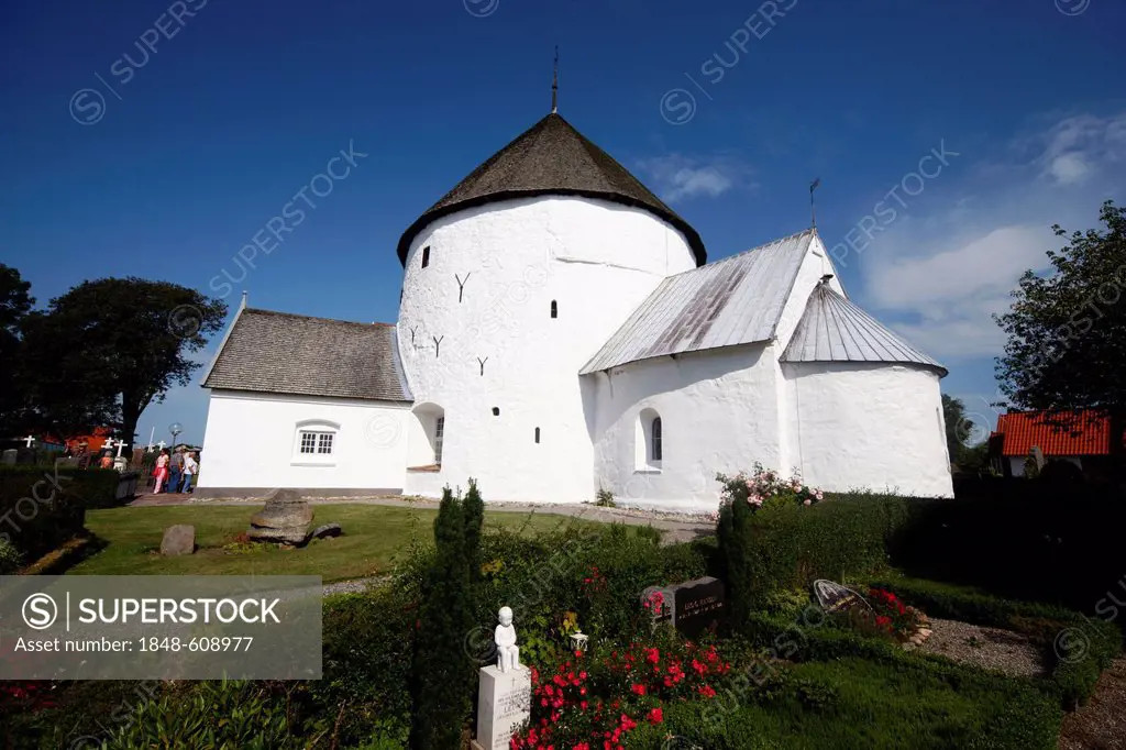 Nylars Kirke, round church, Bornholm, Denmark, Europe