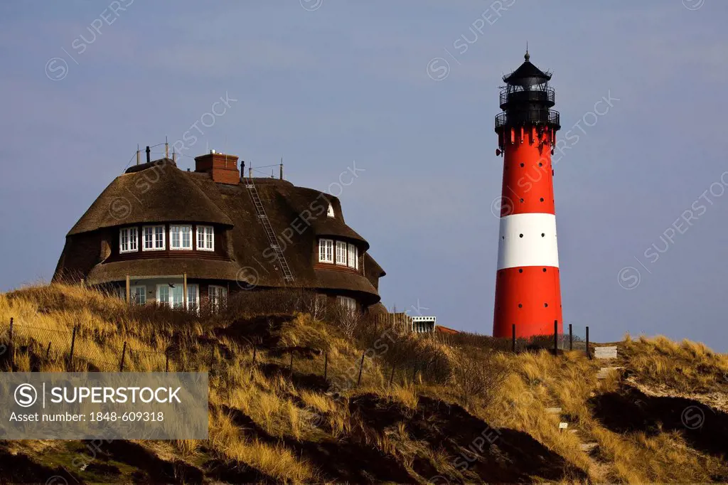 Lighthouse at Westerland on Sylt, North Sea, North Friesland, Schleswig-Holstein, Germany, Europe