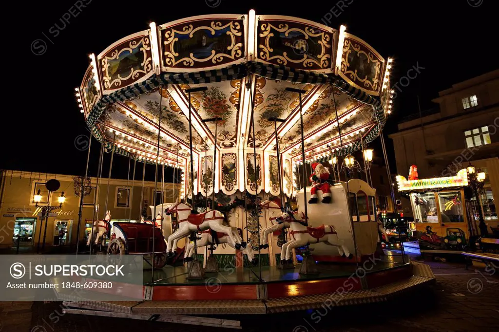 Merry-go-round at Christmastime