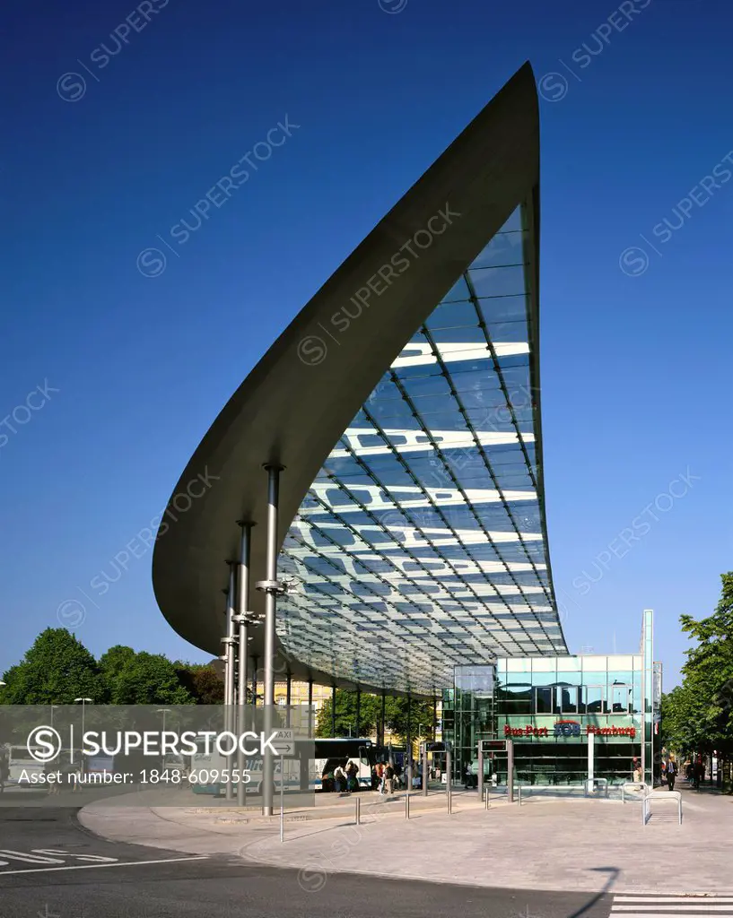 ZOB, central coach station, bus port, Hamburg, Germany, Europe