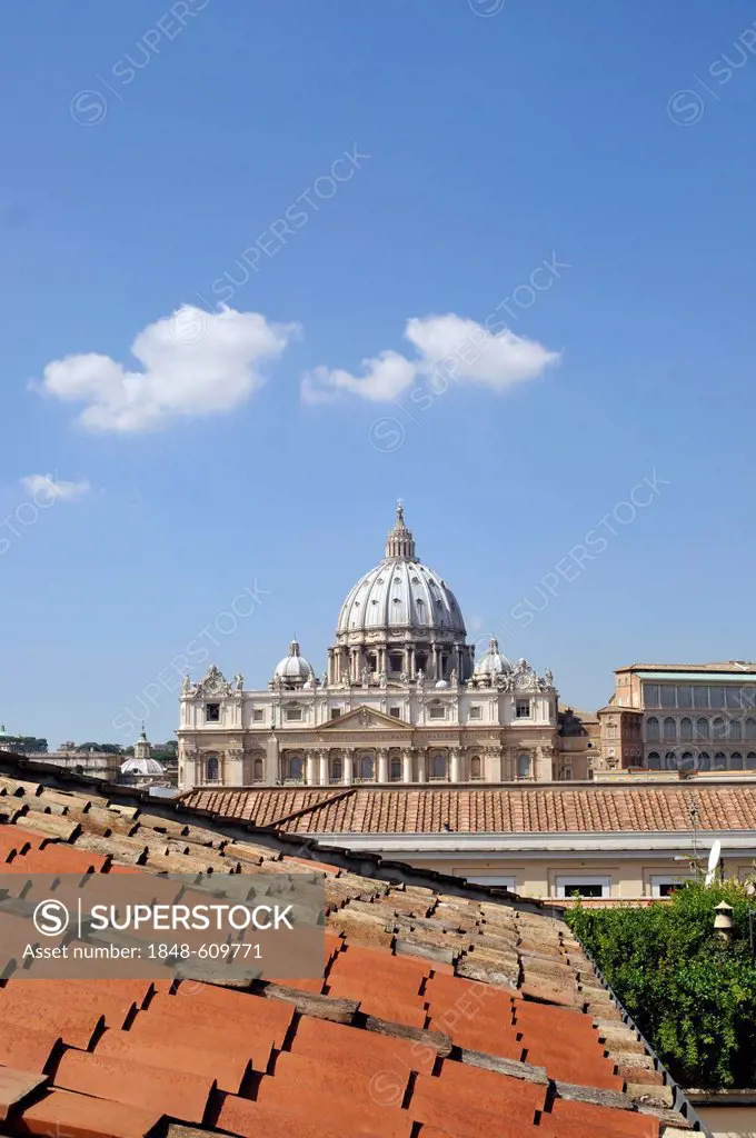 St. Peter's Basilica, Rome, Lazio region, Italy, Europe