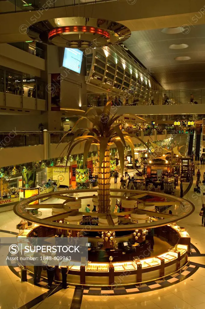 Shopping mall inside Dubai International Airport, Dubai, United Arab Emirates, Middle East
