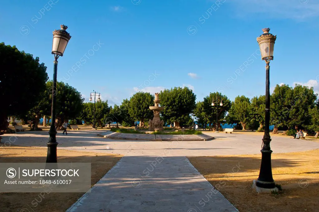 Martyr's Square in Cherchell, Algeria, Africa