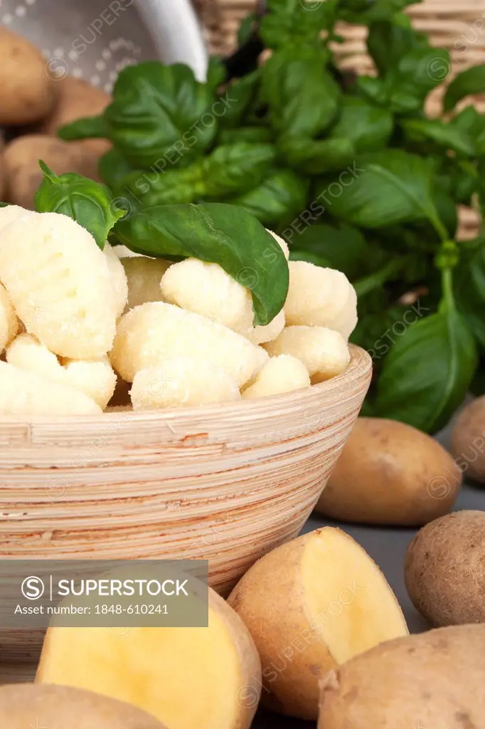 Bowl of gnocchi and potatoes