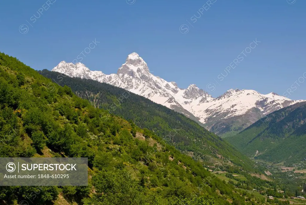 Mount Ushba, Svaneti province, Georgia, Middle East