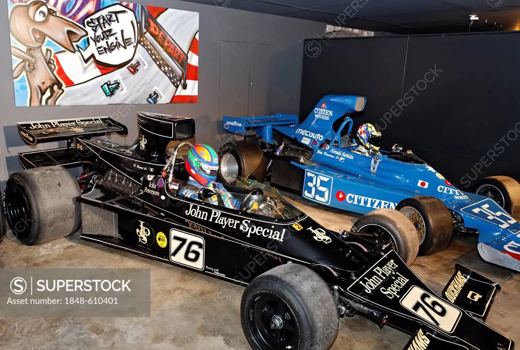 Jacky Ickx's Brabham-Cosworth, museum of the Spa-Francorchamps race track, Stavelot Abbey, Ardennes region, Liège province, Wallonia region, Belgium, ...