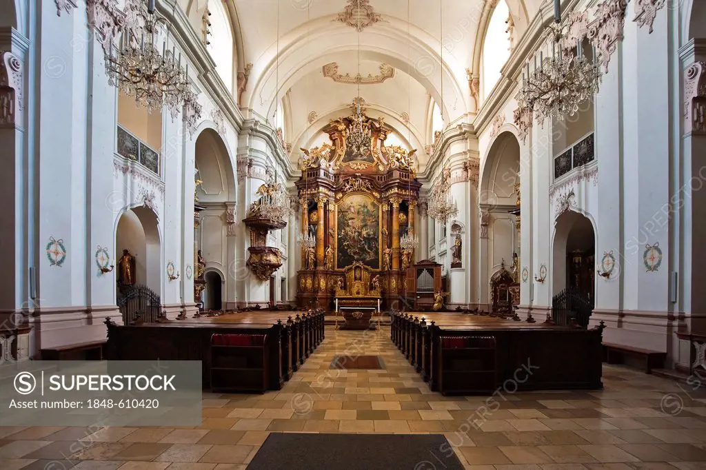 Ursulinenkirche, Ursuline church, in Linz, Upper Austria, Austria, Europe