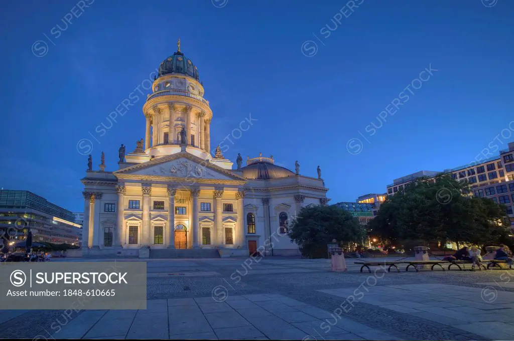 German Cathedral, Gendarmenmarkt, Friedrichstadt, Berlin, Germany, Europe