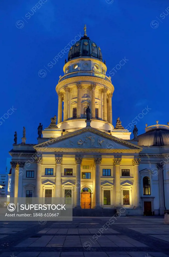 German Cathedral, Gendarmenmarkt, Friedrichstadt, Berlin, Germany, Europe