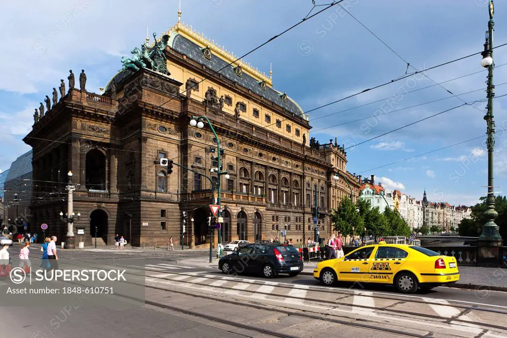 The National Theatre, Narodni street, Prague, Czech Republic, Europe