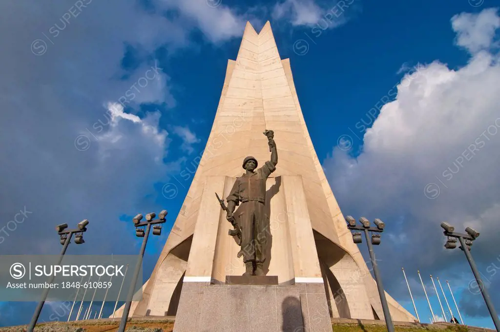 The Monument of the Martyrs in Algiers, Algeria, Africa