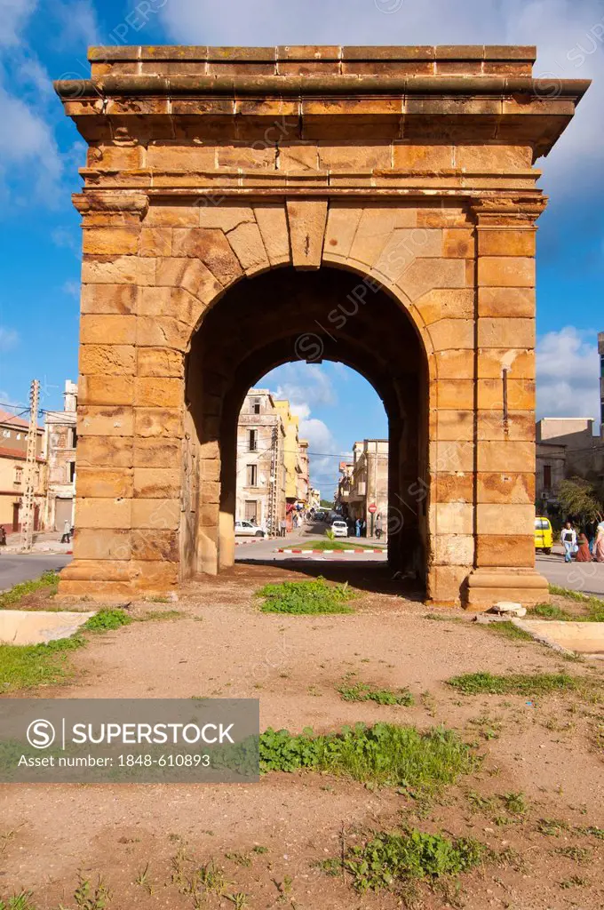Bab el Tenes, the old city gate, Cherchell, Algeria, Africa