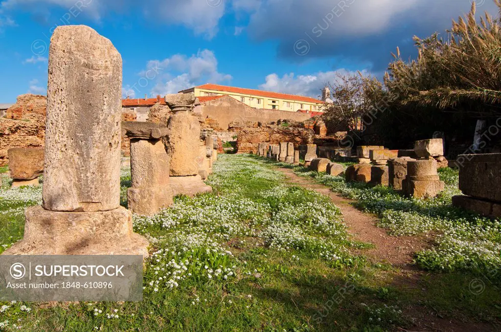 Ancient Roman bath in Cherchell, Algeria, Africa