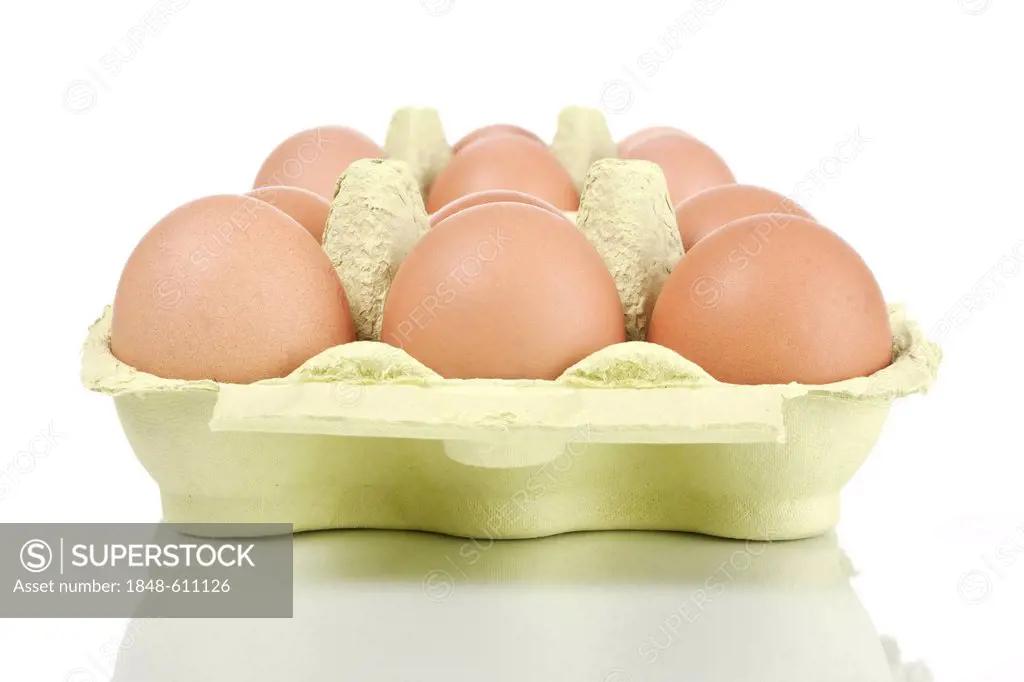 Egg carton, organic eggs