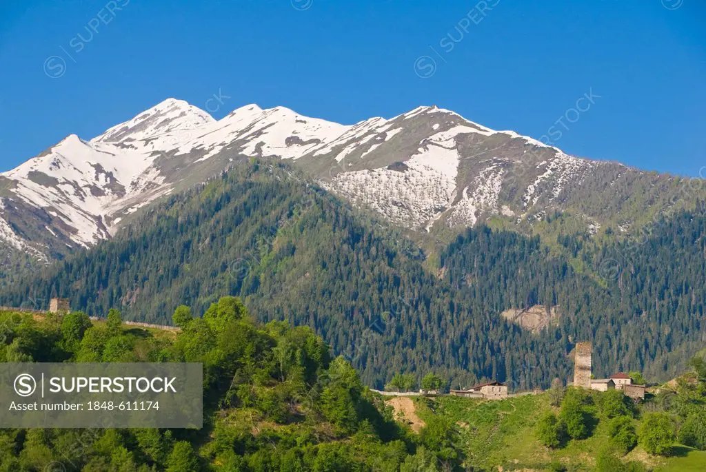 Mountain landscape, Svaneti province, Georgia, Caucasus region, Middle East