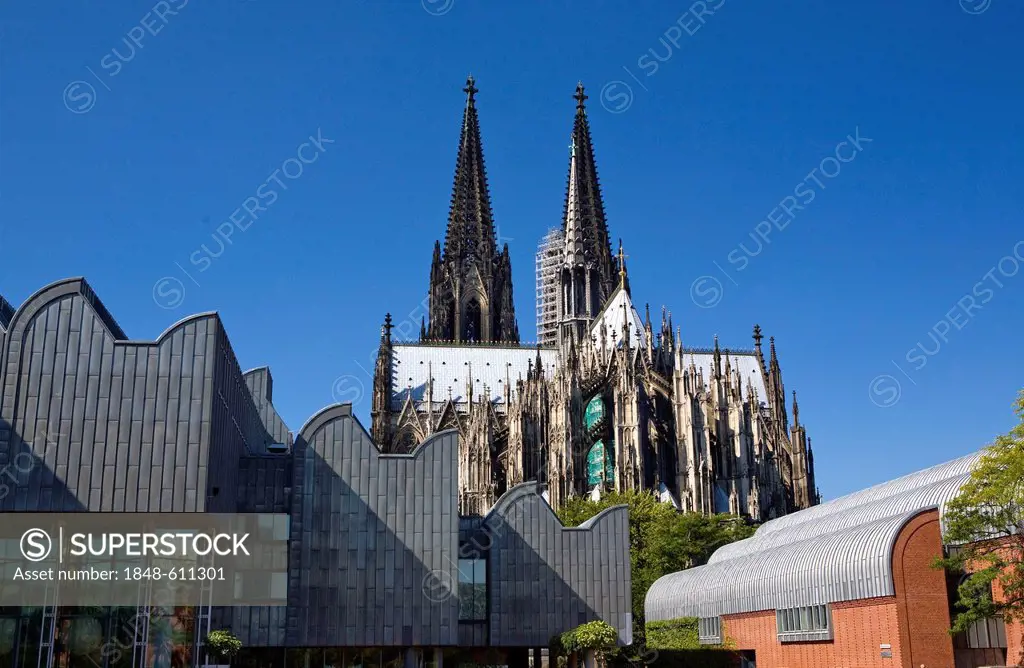 Cologne Cathedral, Museum Ludwig, Cologne, North Rhine-Westphalia, Germany, Europe