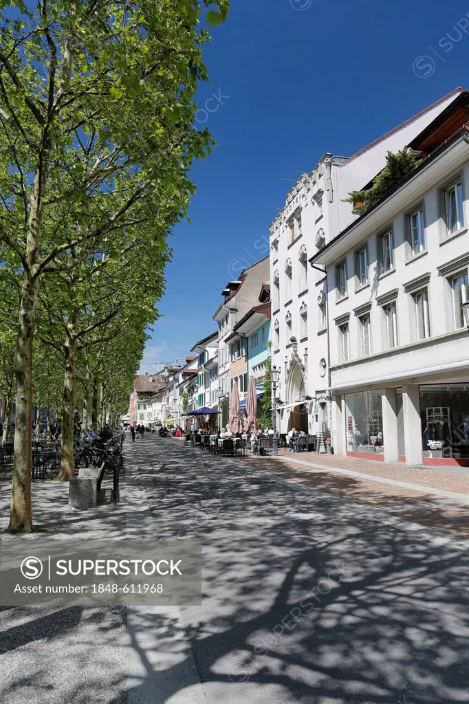 Oberer Graben street, Winterthur, Switzerland, Europe