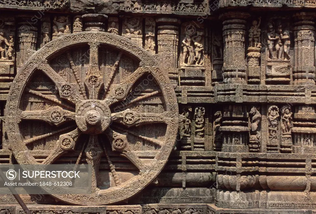 Sun Temple, UNESCO-Weltkulturerbe, Konarak, Konark, Orissa, India, Asia