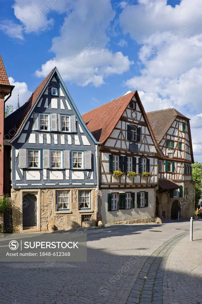 Birthplace of Friedrich Schiller, Marbach am Neckar, Neckar Valley, Baden-Wuerttemberg, Germany, Europe