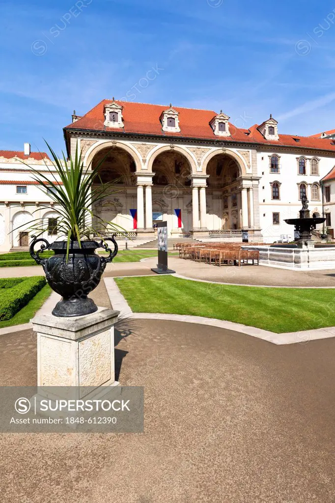 Wallenstein Palace and the castle garden, historic district, Prague, Czech Republic, Europe