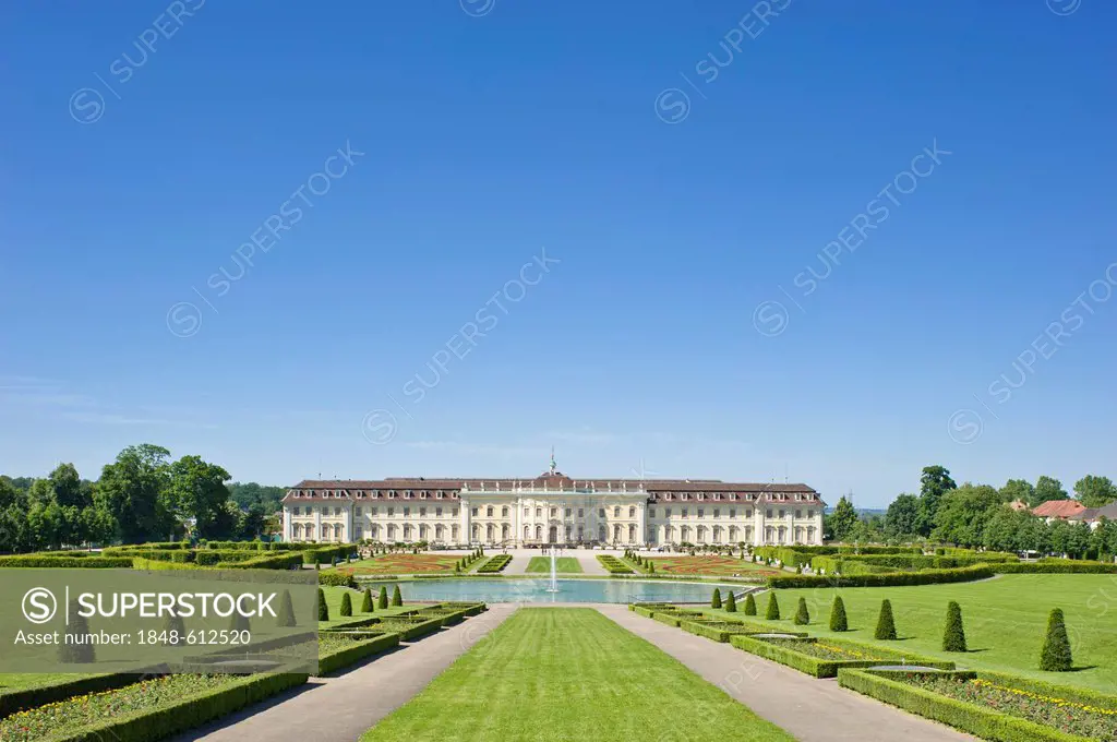 Baroque in Bloom, Ludwigsburg Palace, Ludwigsburg, Neckar, Baden-Wuerttemberg, Germany, Europe